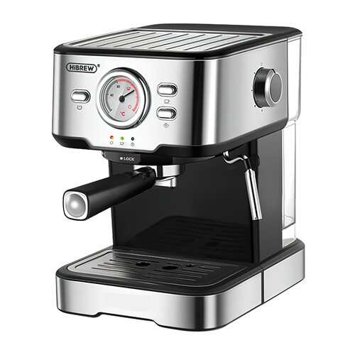 Купить Кофеварка рожковая Hibrew CM5403 серебристый  9156827. Характеристики, отзывы и цены в Донецке