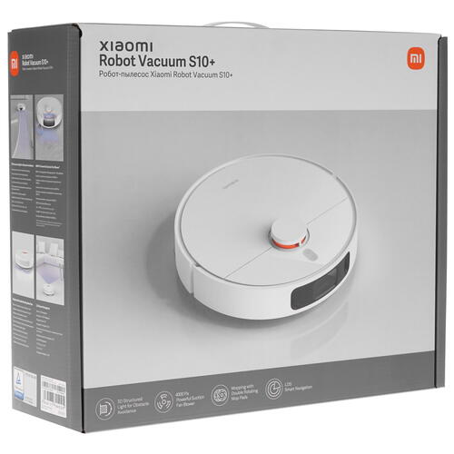 Купить Робот-пылесос Xiaomi Robot Vacuum S10+ белый  5079667. Характеристики, отзывы и цены в Донецке