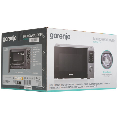 Купить Микроволновая печь Gorenje MO20A3T4 серый  9185839. Характеристики, отзывы и цены в Донецке
