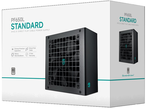 Купить Блок питания DEEPCOOL GamerStorm PF650L [R-PF650L-HE0B-WGEU] черный  5634839. Характеристики, отзывы и цены в Донецке