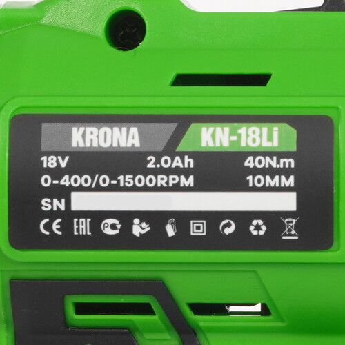 Купить Дрель-шуруповерт KRONA KN-18LI  9236355. Характеристики, отзывы и цены в Донецке
