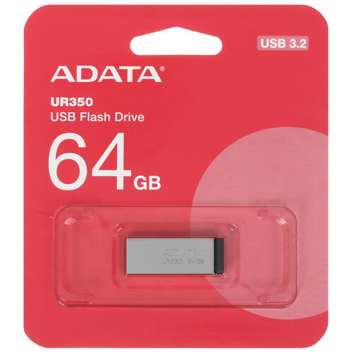 Купить Память USB Flash 64 ГБ Adata UR350 [UR350-64G-RSR/BK]  5444797. Характеристики, отзывы и цены в Донецке