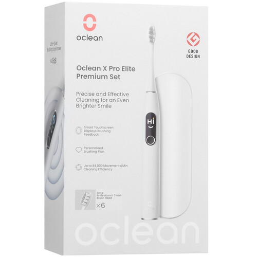 Купить Электрическая зубная щетка Oclean X Pro Elite Set серый  9078176. Характеристики, отзывы и цены в Донецке