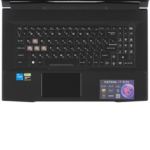 Купить 17.3" Ноутбук MSI Katana 17 B13VFK-470XRU черный  5404338. Характеристики, отзывы и цены в Донецке