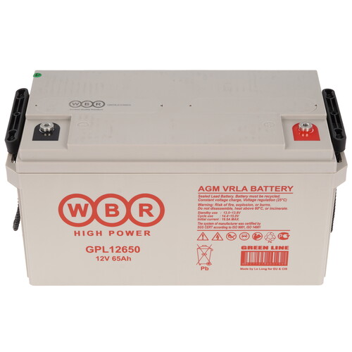 Купить Аккумуляторная батарея для ИБП WBR GPL12650  9281139. Характеристики, отзывы и цены в Донецке