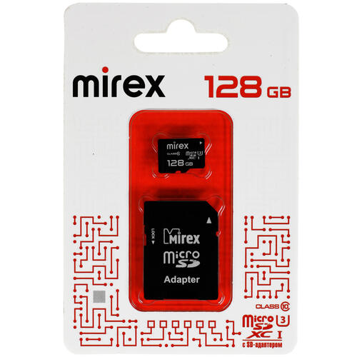 Купить Карта памяти Mirex microSDXC 128 ГБ  5077657. Характеристики, отзывы и цены в Донецке
