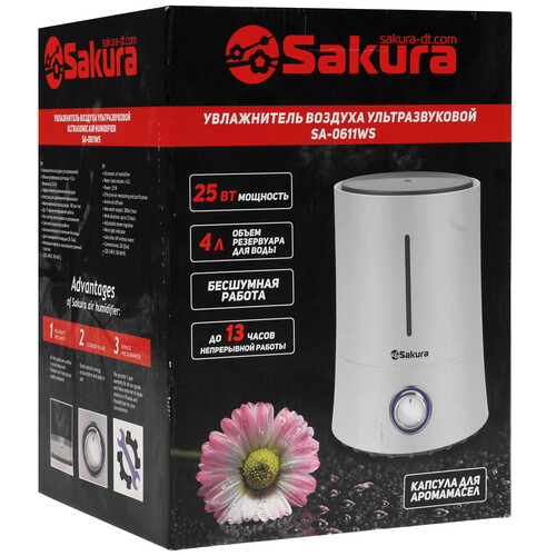 Купить Увлажнитель воздуха Sakura SA-0611WS  9173283. Характеристики, отзывы и цены в Донецке