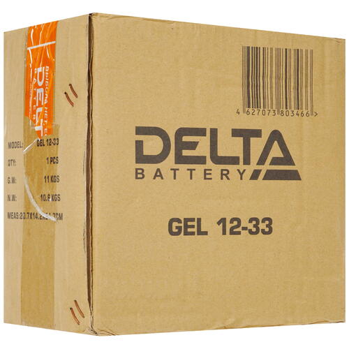 Купить Аккумуляторная батарея для ИБП Delta GEL 12-33  5335403. Характеристики, отзывы и цены в Донецке