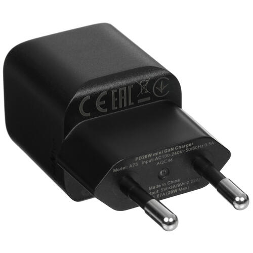 Купить Сетевое зарядное устройство ACEFAST A73 mini PD20W черный  9096532. Характеристики, отзывы и цены в Донецке
