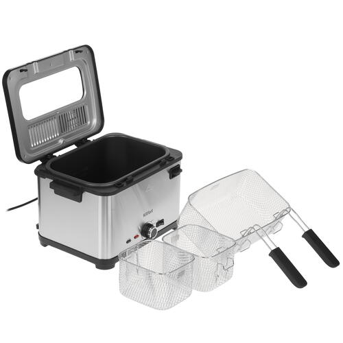 Купить Фритюрница Kitfort КТ-6240 серебристый  9110284. Характеристики, отзывы и цены в Донецке