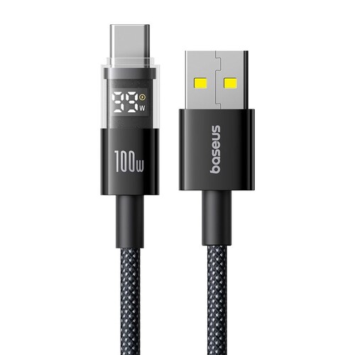 Купить Кабель круглый Baseus USB Type-C - USB 2.0 Type-A черный 1 м  5627656. Характеристики, отзывы и цены в Донецке