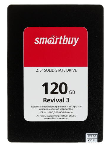 Купить 120 ГБ 2.5" SATA накопитель Smartbuy Revival 3 [SB120GB-RVVL3-25SAT3]  1236351. Характеристики, отзывы и цены в Донецке