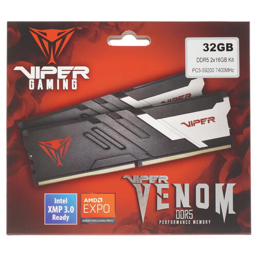 Купить Оперативная память Patriot Viper Venom [PVV532G740C36K] 32 ГБ  5093712. Характеристики, отзывы и цены в Донецке