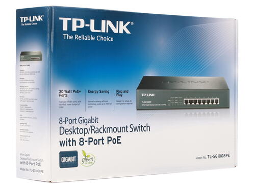 Купить Коммутатор TP-Link TL-SG1008MP  1373470. Характеристики, отзывы и цены в Донецке
