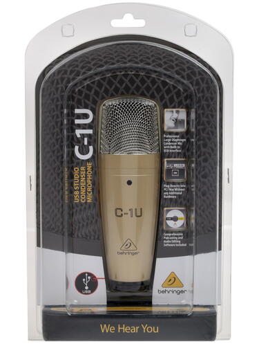 Купить Микрофон Behringer C-1U золотистый  1171224. Характеристики, отзывы и цены в Донецке