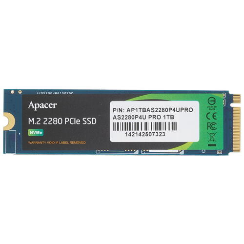 Купить 1000 ГБ M.2 NVMe накопитель Apacer AS2280P4U PRO [AP1TBAS2280P4UPRO-1]  4876959. Характеристики, отзывы и цены в Донецке