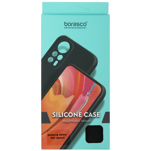 Купить Накладка  BoraSCO Silicone Case для Samsung Galaxy A06 черный  5493052. Характеристики, отзывы и цены в Донецке