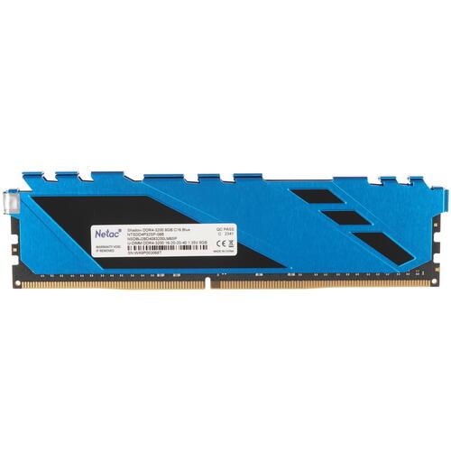 Купить Оперативная память Netac Shadow [NTSDD4P32SP-08B] 8 ГБ  5355614. Характеристики, отзывы и цены в Донецке