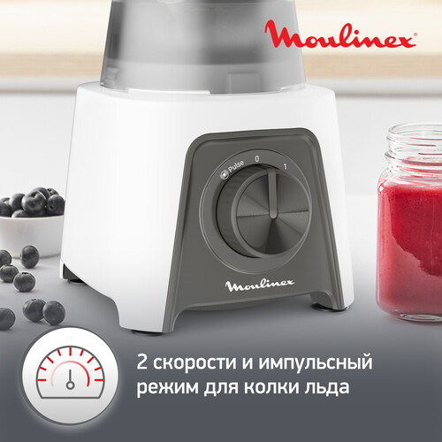 Купить Блендер стационарный MOULINEX LM2C0110 белый  5069141. Характеристики, отзывы и цены в Донецке