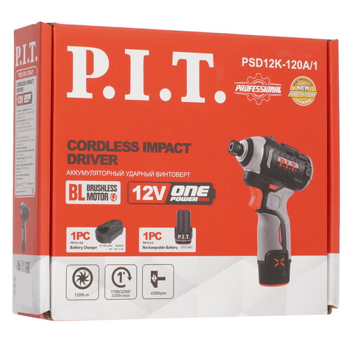 Купить Винтоверт P.I.T. PSD12K-120A/1 OnePower 12V  5604935. Характеристики, отзывы и цены в Донецке