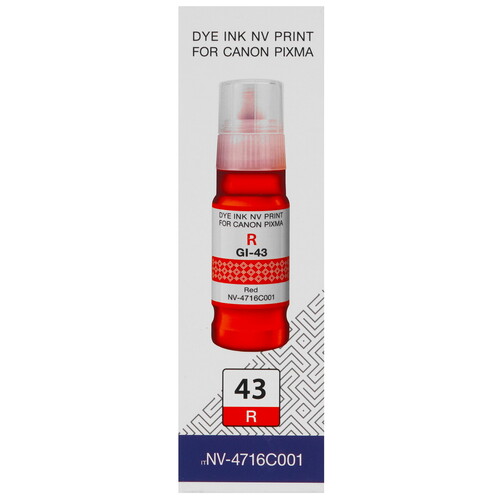 Купить Чернила водорастворимые NV-Print GI-43 R красный  9301056. Характеристики, отзывы и цены в Донецке
