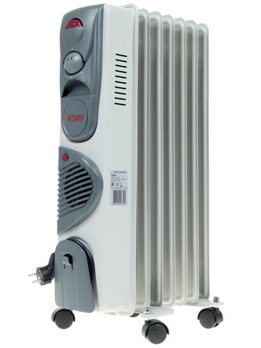 Купить Масляный обогреватель Ресанта ОМ-7НВ белый  1076911. Характеристики, отзывы и цены в Донецке