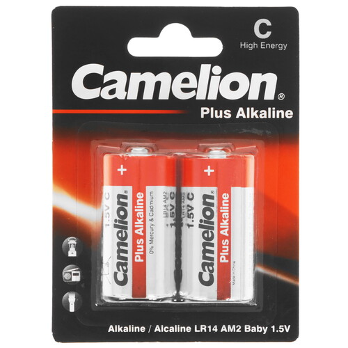 Купить Батарейка Camelion Plus Alkaline C (LR14/ER26500/R14)  9105812. Характеристики, отзывы и цены в Донецке