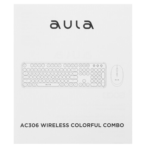 Купить Клавиатура+мышь беспроводная   AULA AC306 фиолетовый  9096833. Характеристики, отзывы и цены в Донецке