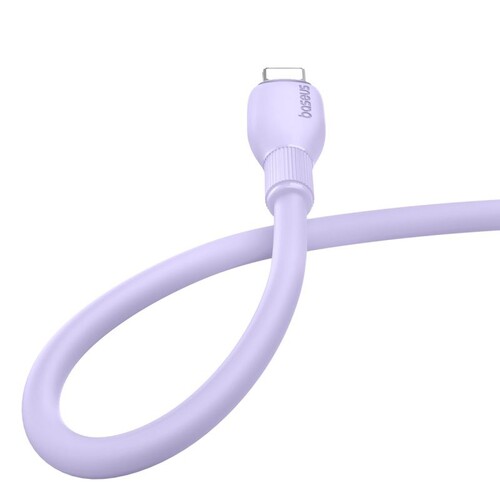 Купить Кабель круглый Baseus Lightning 8-pin - USB Type-C фиолетовый 1.5 м  5627476. Характеристики, отзывы и цены в Донецке