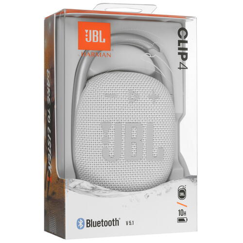 Купить Портативная колонка JBL CLIP 4, белый  5081461. Характеристики, отзывы и цены в Донецке