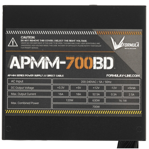 Купить Блок питания Formula APMM-700BD [APMM-700BD] черный  5614588. Характеристики, отзывы и цены в Донецке