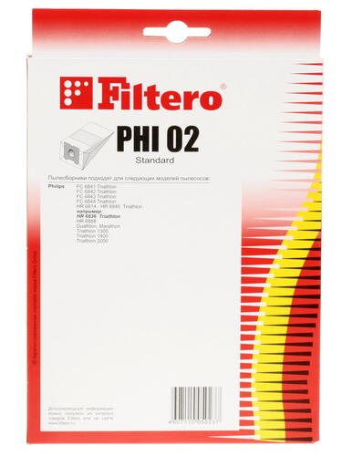 Купить Комплект пылесборник и фильтр Filtero PHI 02 Standard бежевый  6678373. Характеристики, отзывы и цены в Донецке