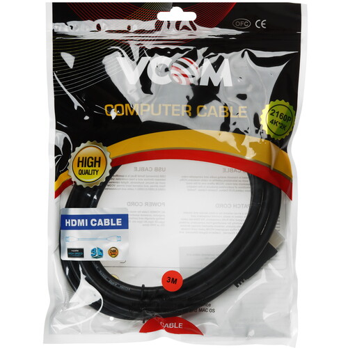Купить Кабель  VCOM HDMI - HDMI, 3 м  5602521. Характеристики, отзывы и цены в Донецке