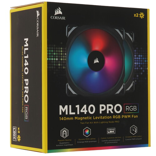 Купить Комплект вентиляторов Corsair ML140 Pro  5610083. Характеристики, отзывы и цены в Донецке