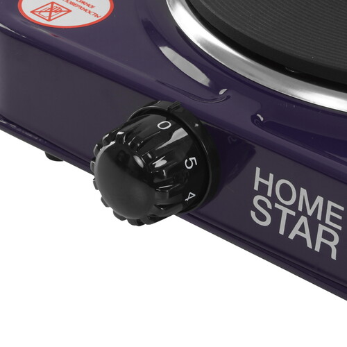 Купить Плита компактная электрическая Homestar HS-1102 фиолетовый  5362796. Характеристики, отзывы и цены в Донецке