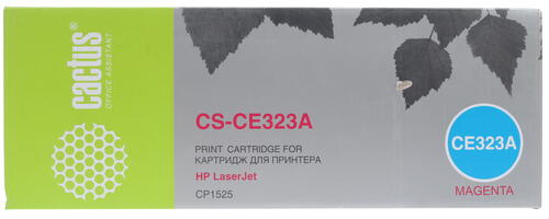 Купить Картридж лазерный Cactus CS-CE323A пурпурный, с чипом  7939307. Характеристики, отзывы и цены в Донецке