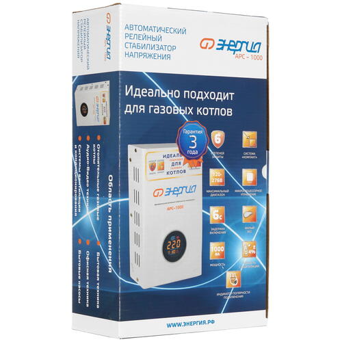 Купить Стабилизатор напряжения Энергия APC-1000  5093962. Характеристики, отзывы и цены в Донецке