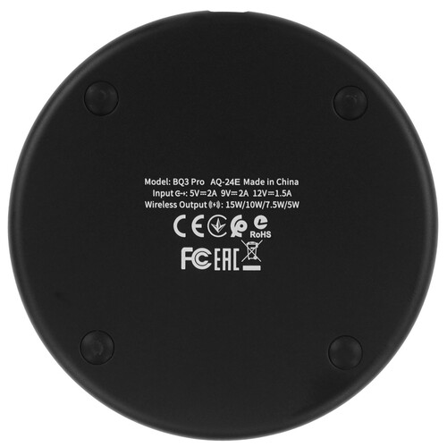 Купить Беспроводное зарядное устройство Borofone BQ3 Pro черный  5609253. Характеристики, отзывы и цены в Донецке