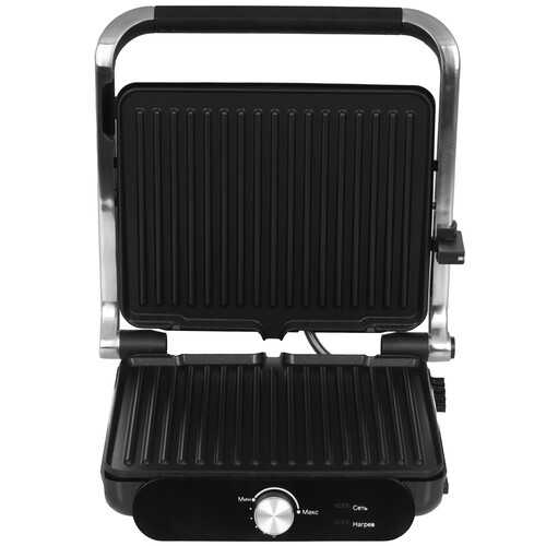 Купить Гриль Hyundai HYG-3041 серебристый  9228697. Характеристики, отзывы и цены в Донецке