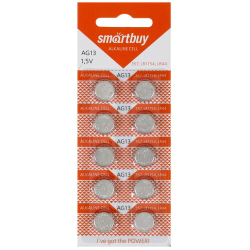 Купить Батарейка Smartbuy LR44 (AG13/G13/LR1154/357A/A76)  5035507. Характеристики, отзывы и цены в Донецке