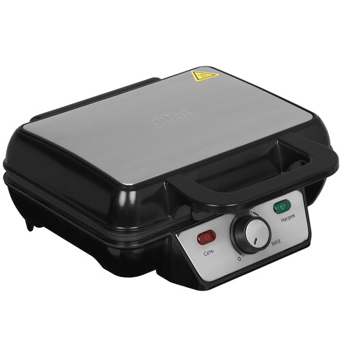 Купить Вафельница Kitfort КТ-1620 серебристый  1104185. Характеристики, отзывы и цены в Донецке