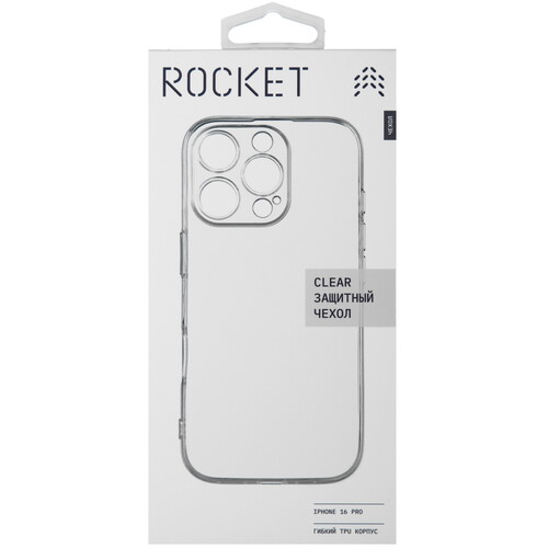 Купить Накладка  Rocket Clear для Apple iPhone 16 Pro прозрачный  5474320. Характеристики, отзывы и цены в Донецке