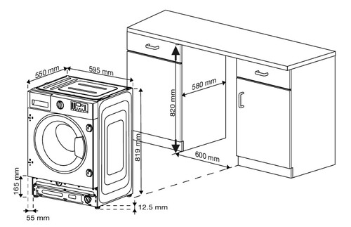 Купить Встраиваемая стиральная машина Indesit IWBI 7290 VW  9310622. Характеристики, отзывы и цены в Донецке