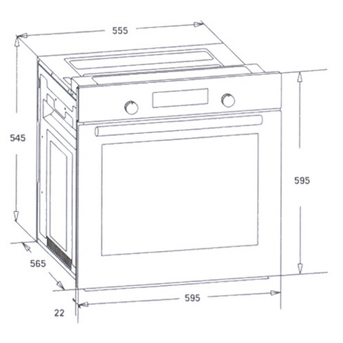 Купить Электрический духовой шкаф Simfer B6EM56016 серебристый  8186947. Характеристики, отзывы и цены в Донецке
