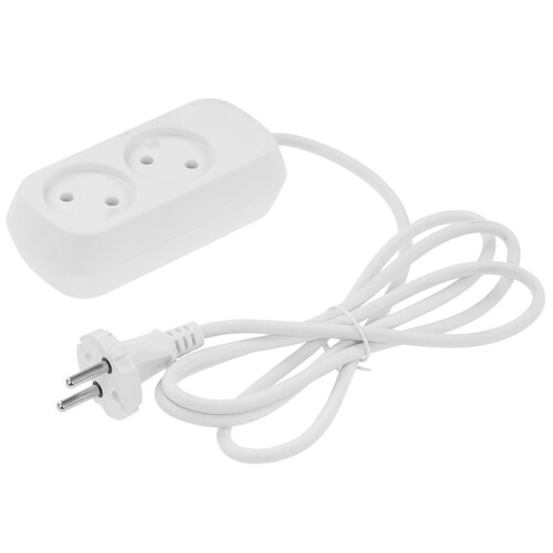 Купить Удлинитель Cadena CDMU2-2x1-1 белый  9188067. Характеристики, отзывы и цены в Донецке