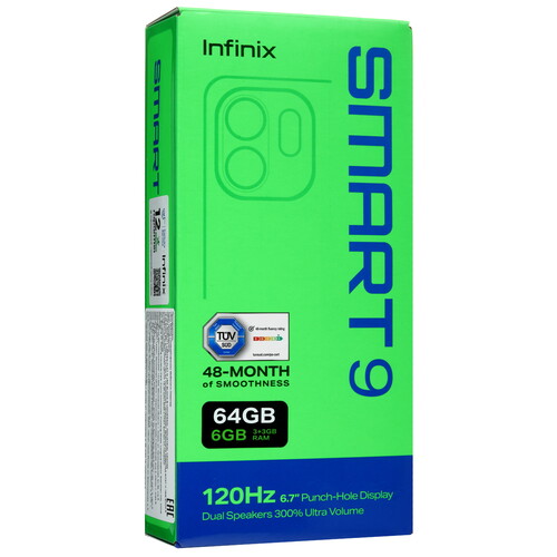 Купить 6.7" Смартфон Infinix SMART 9 64 ГБ зеленый  5488706. Характеристики, отзывы и цены в Донецке