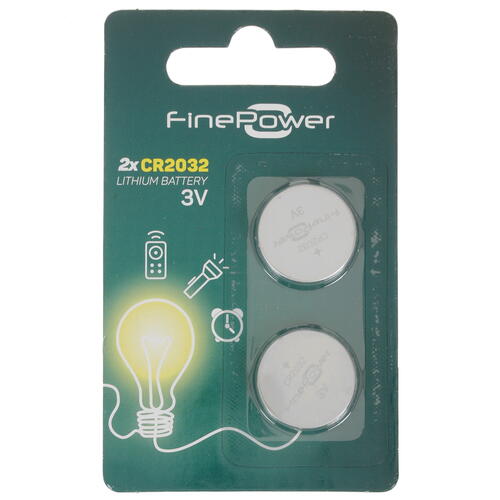Купить Батарейка FinePower плоская / CR2032  4845682. Характеристики, отзывы и цены в Донецке