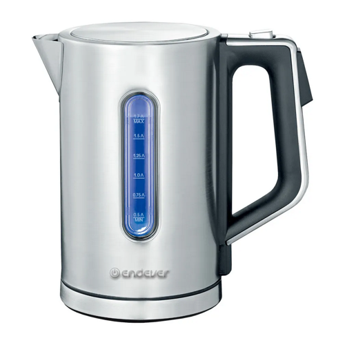 Купить Электрочайник Endever Skyline KR-252S серебристый  9928916. Характеристики, отзывы и цены в Донецке