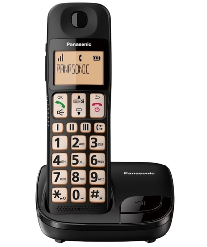 Купить Телефон беспроводной (DECT) Panasonic KX-TGE110UCB  9275410. Характеристики, отзывы и цены в Донецке
