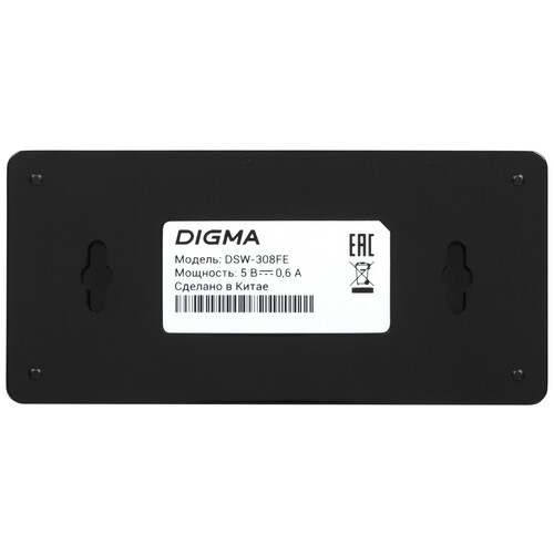 Купить Коммутатор Digma DSW-308FE  9156493. Характеристики, отзывы и цены в Донецке